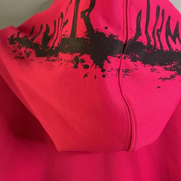 Under armor, hot pink hoodie size extra large, semi fitted - Picture 4 of 11